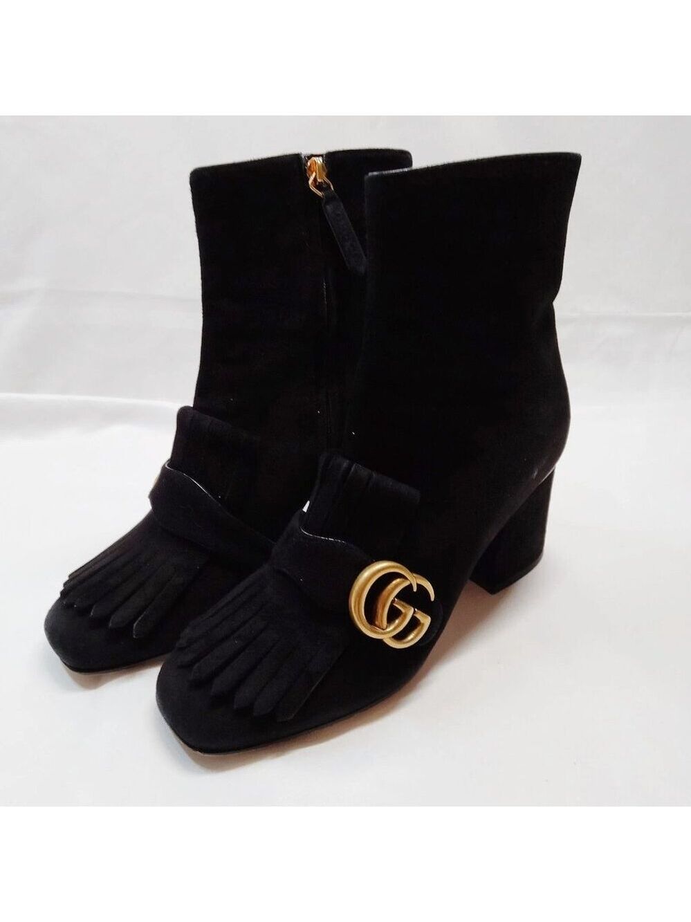 Gucci Boots Women Black Suede 310-071425
